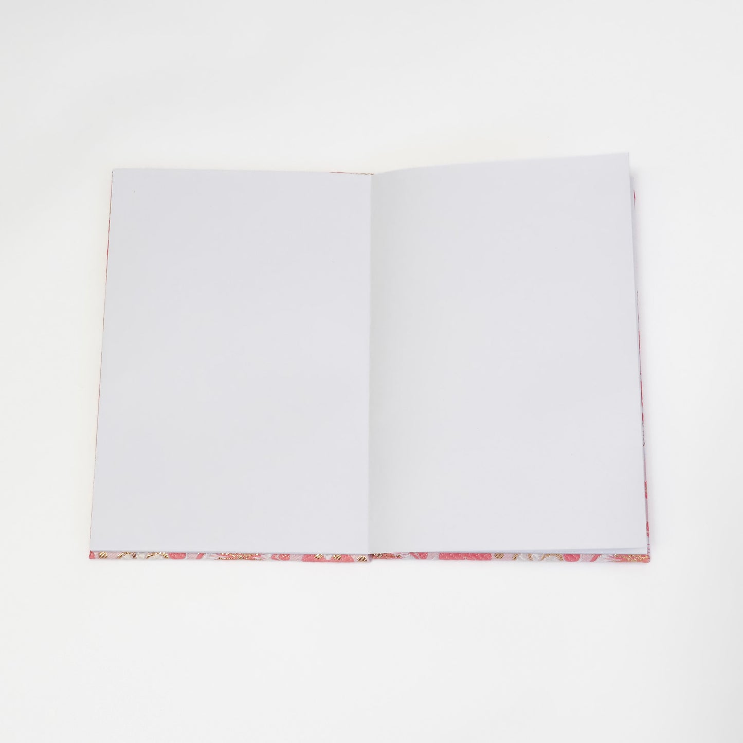 Accordion-style Notebook Japanese Washi Paper Goshuincho Pink Flower