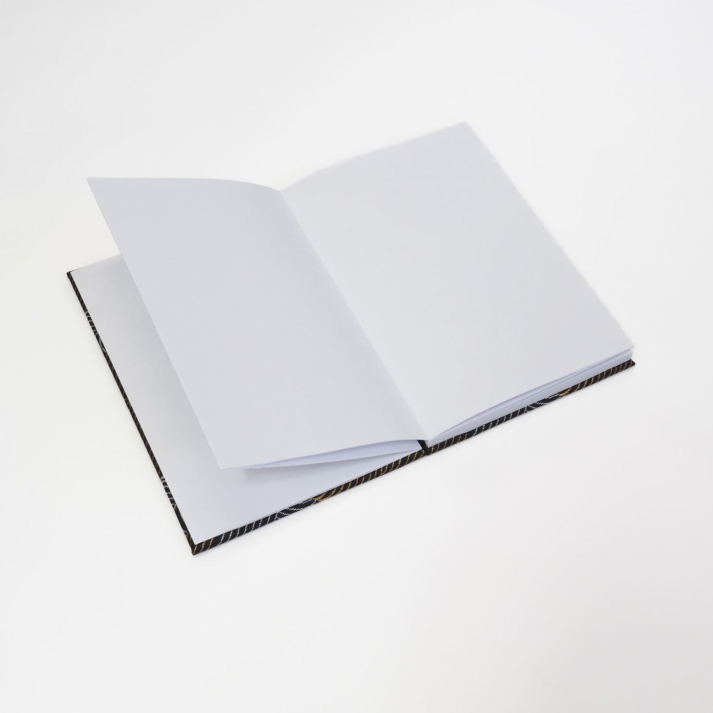 Accordion-style Notebook Japanese Washi Paper Goshuincho Gold and Silver Wave