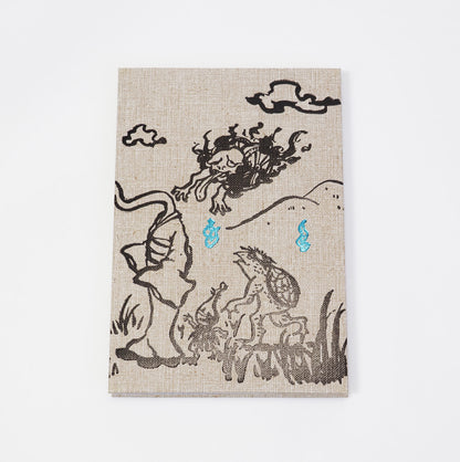 Accordion-style Notebook Japanese Washi Paper Goshuincho Yokai Hyakki Yagyō