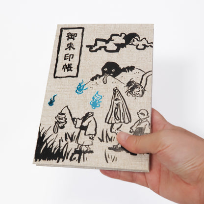 Accordion-style Notebook Japanese Washi Paper Goshuincho Yokai Hyakki Yagyō