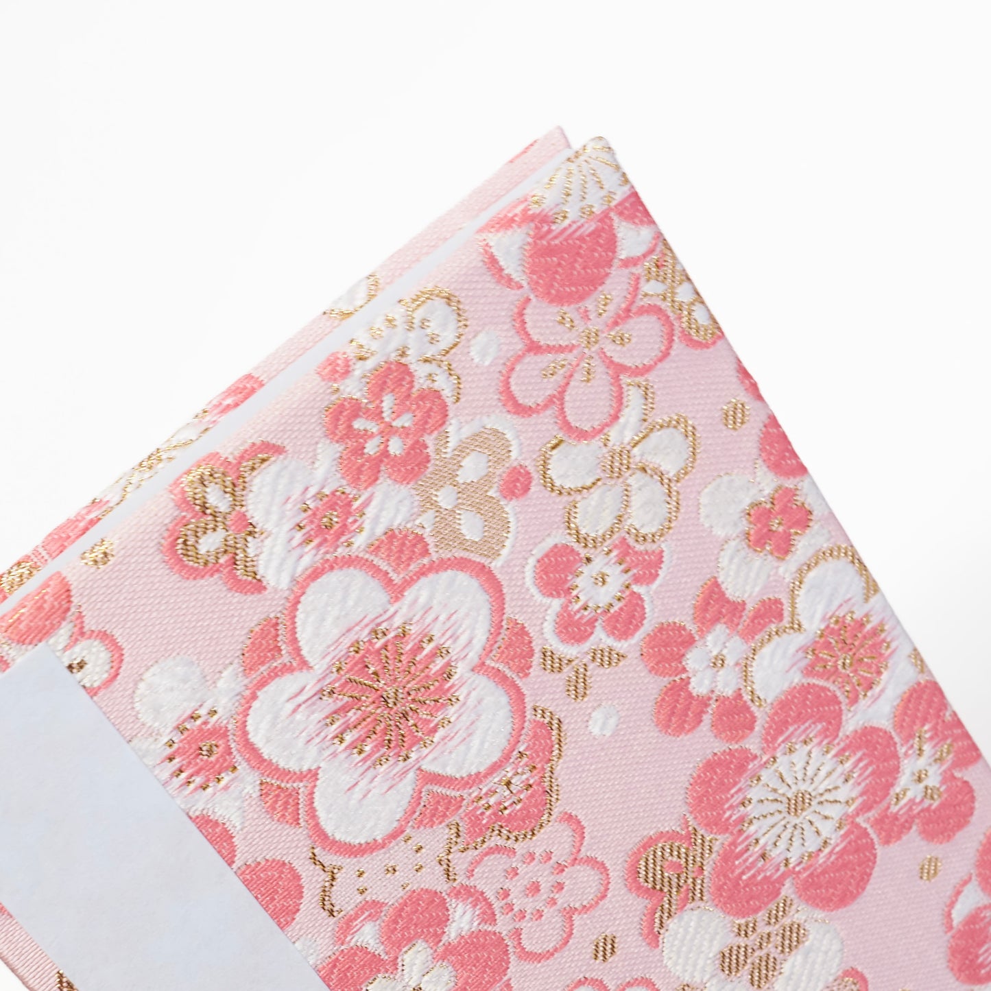 Accordion-style Notebook Japanese Washi Paper Goshuincho Pink Flower