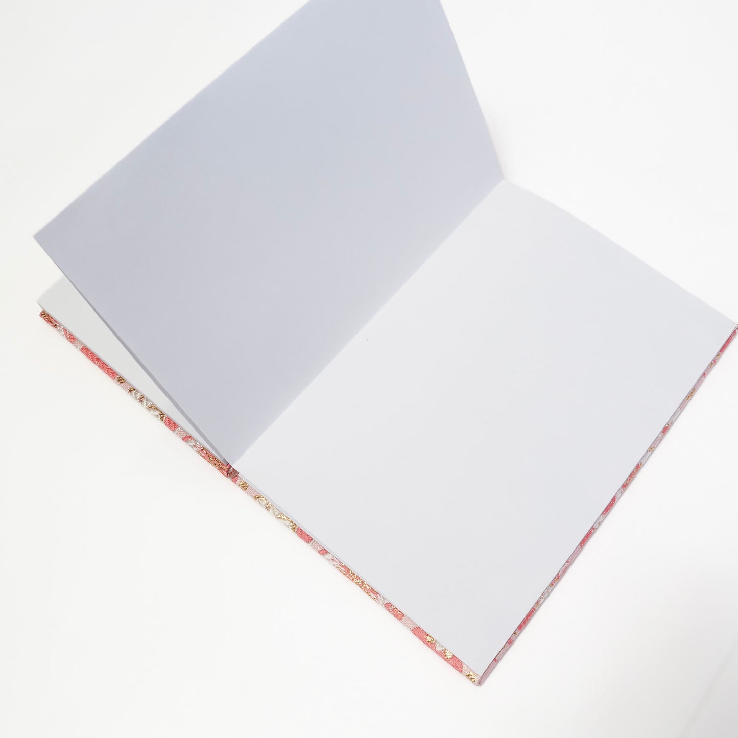 Accordion-style Notebook Japanese Washi Paper Goshuincho Pink Flower