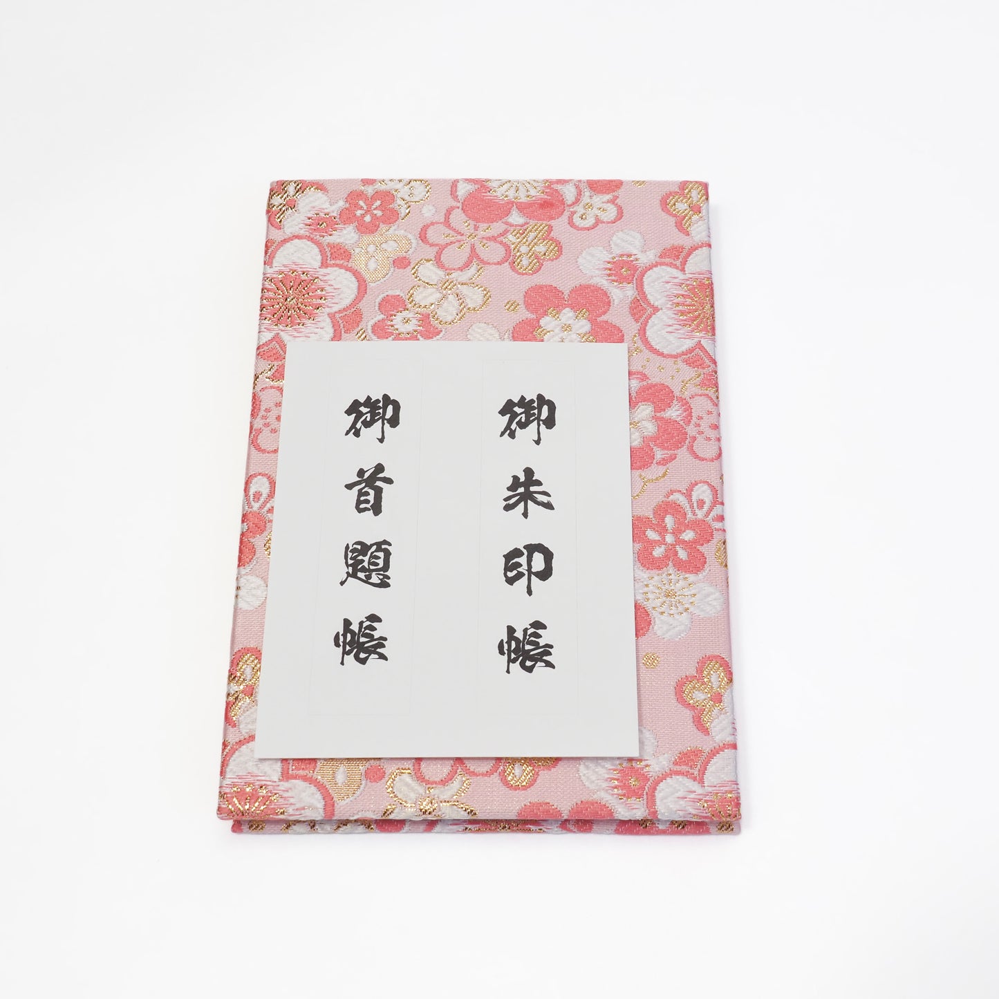 Accordion-style Notebook Japanese Washi Paper Goshuincho Pink Flower