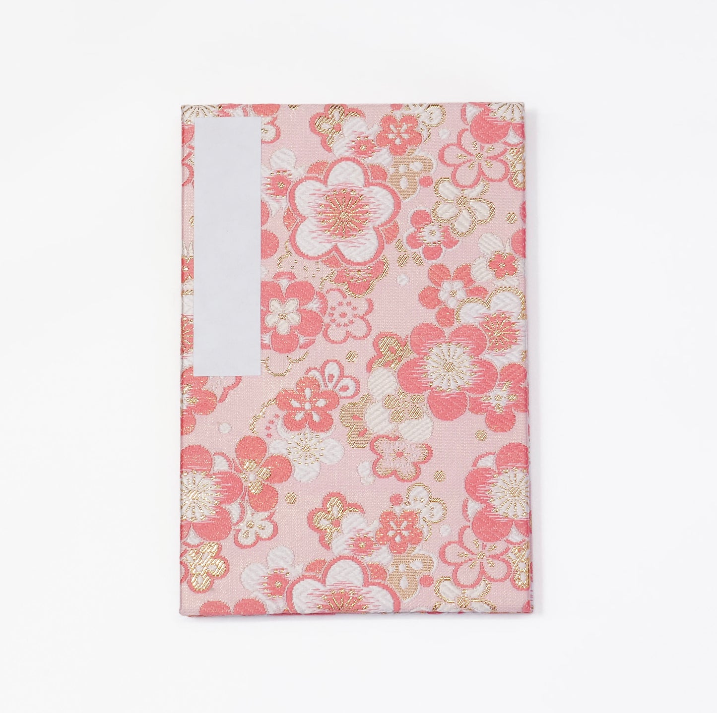 Accordion-style Notebook Japanese Washi Paper Goshuincho Pink Flower