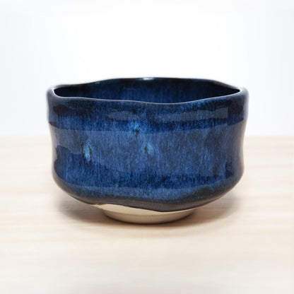 Mino Ware Matcha Bowl | Indigo Glaze | Chawan Tea Ceremony Utensil
