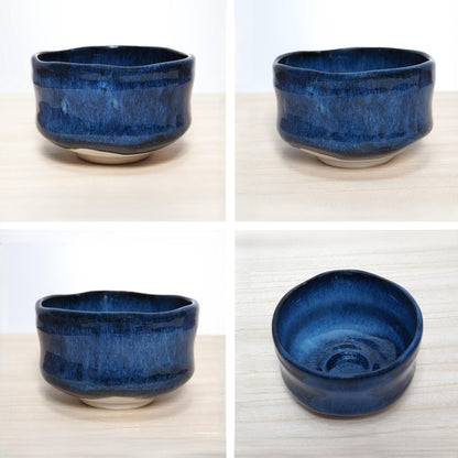Mino Ware Matcha Bowl | Indigo Glaze | Chawan Tea Ceremony Utensil